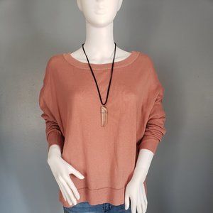 Elan Boat Neck, Drop Shoulder Top